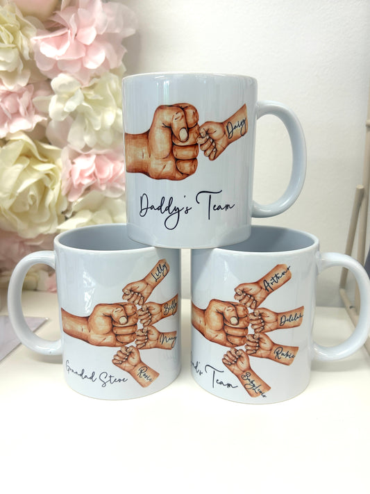 Personalised fathers day mug
