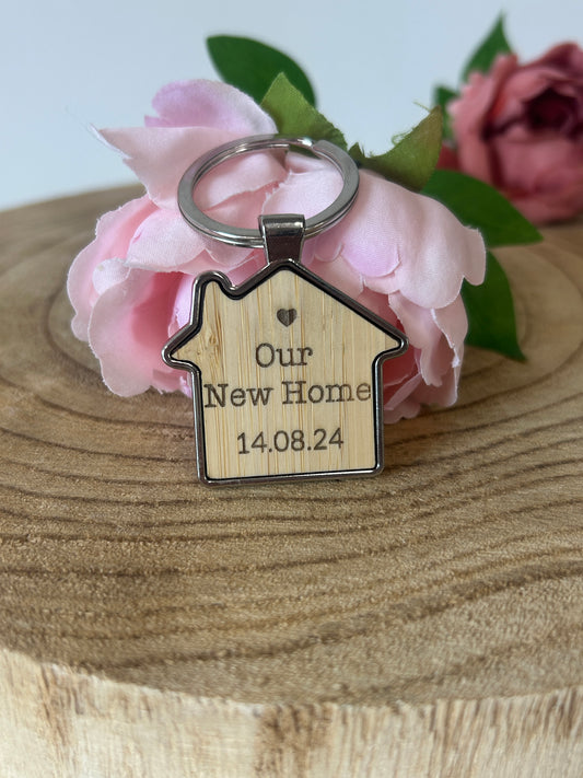 New home keying, Engraved keyring