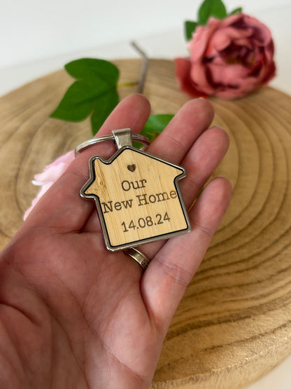 New home keying, Engraved keyring
