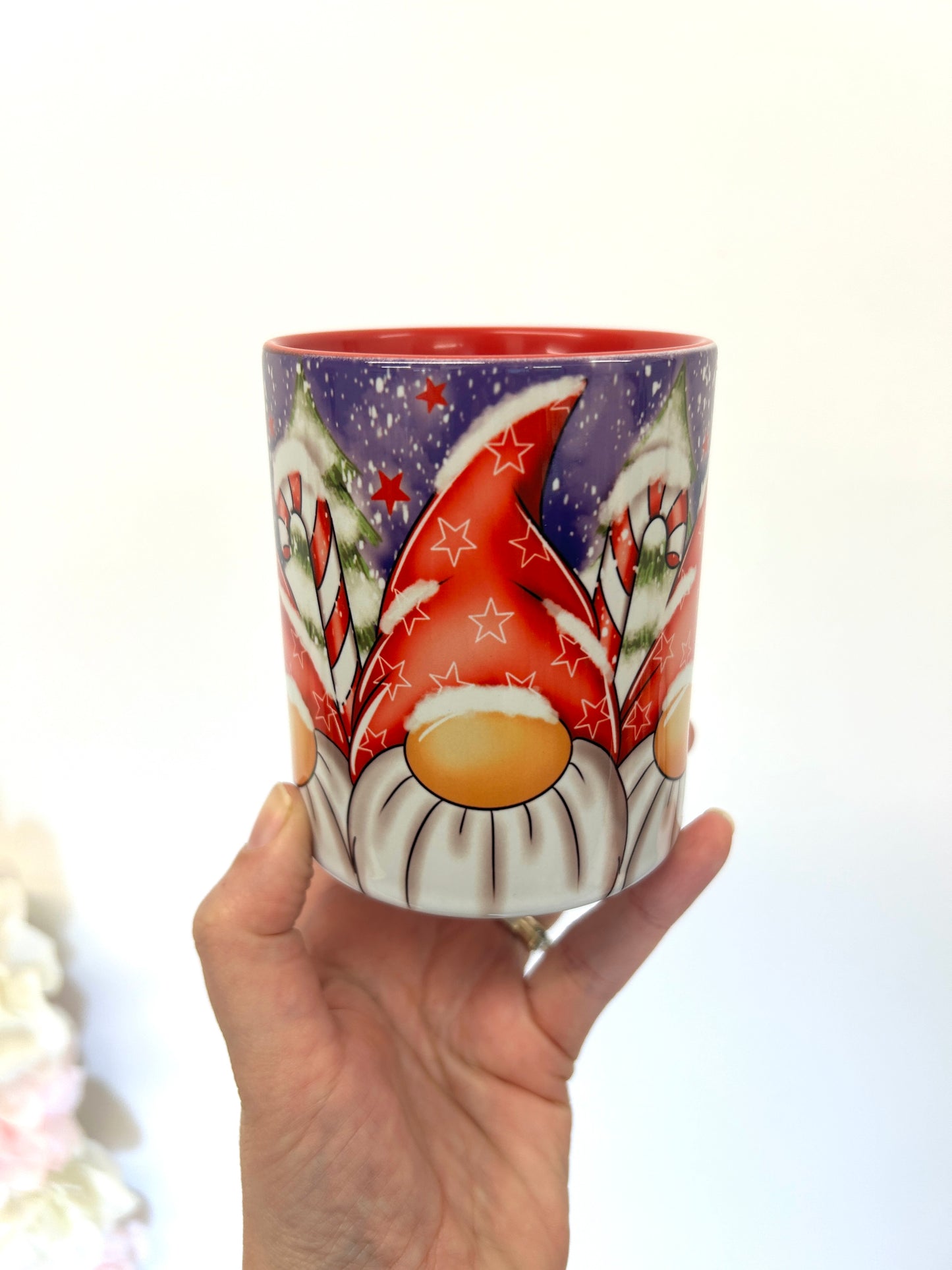 Christmas Gonk mug - red