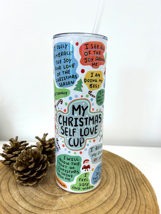 'My christmas self love' drinks tumbler