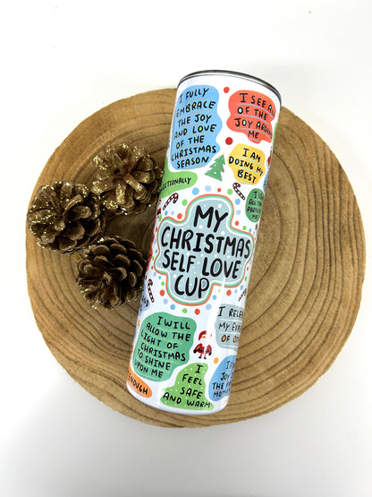 'My christmas self love' drinks tumbler