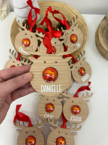 Personalised reindeer head - chocolate holders