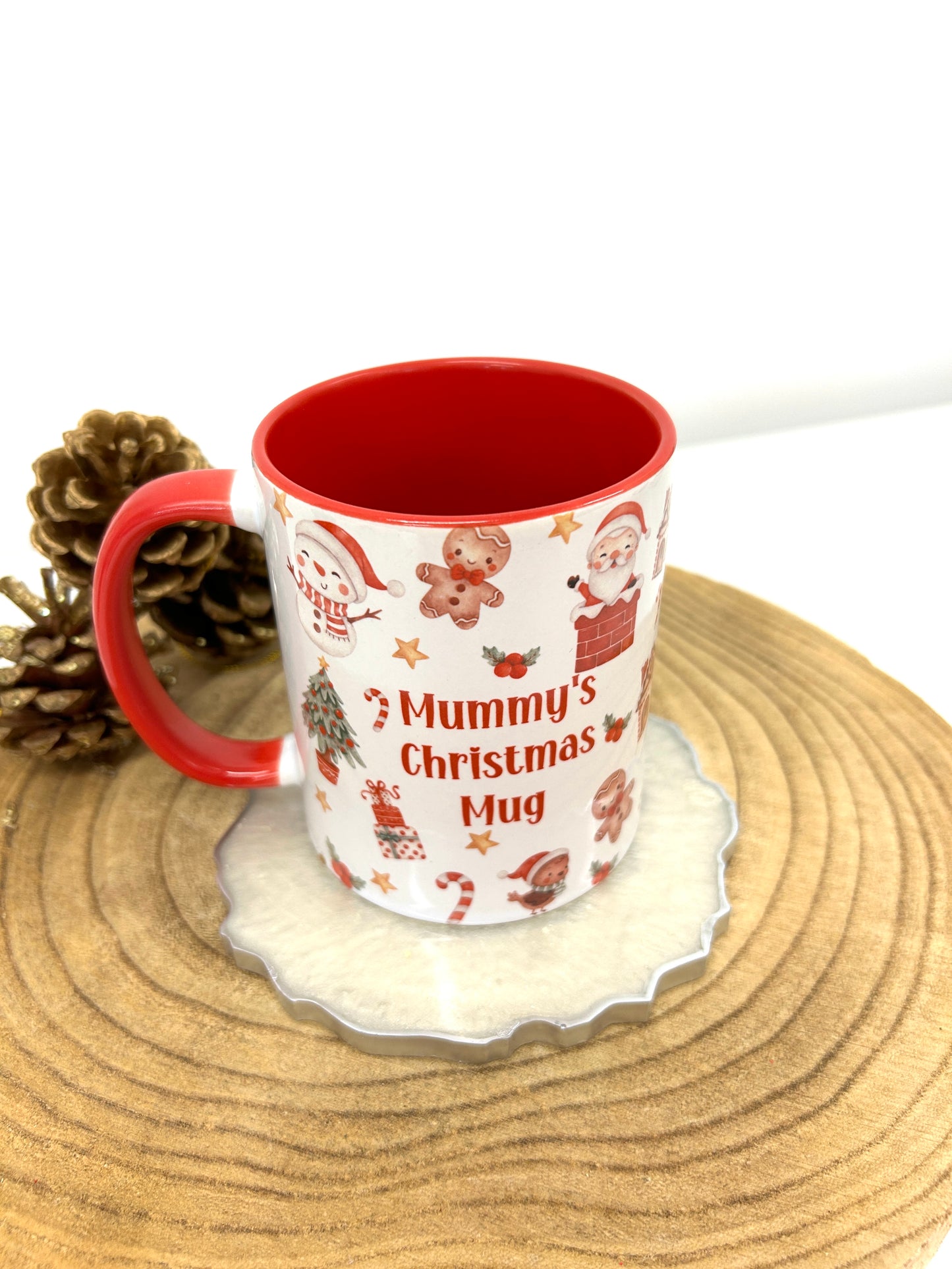 Personalised christmas mug - red