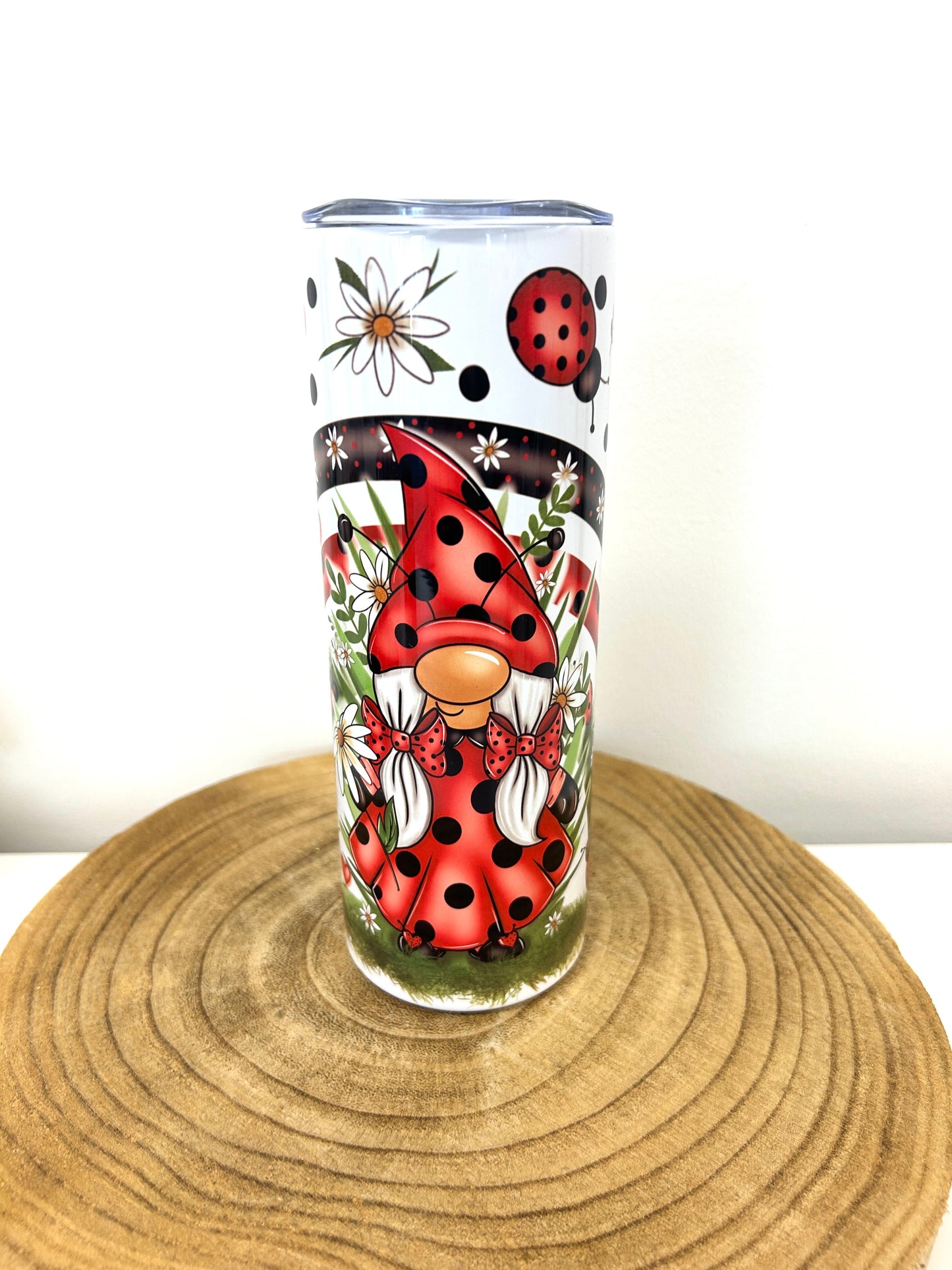 Ladybird gonk stainless steel drinks tumbler