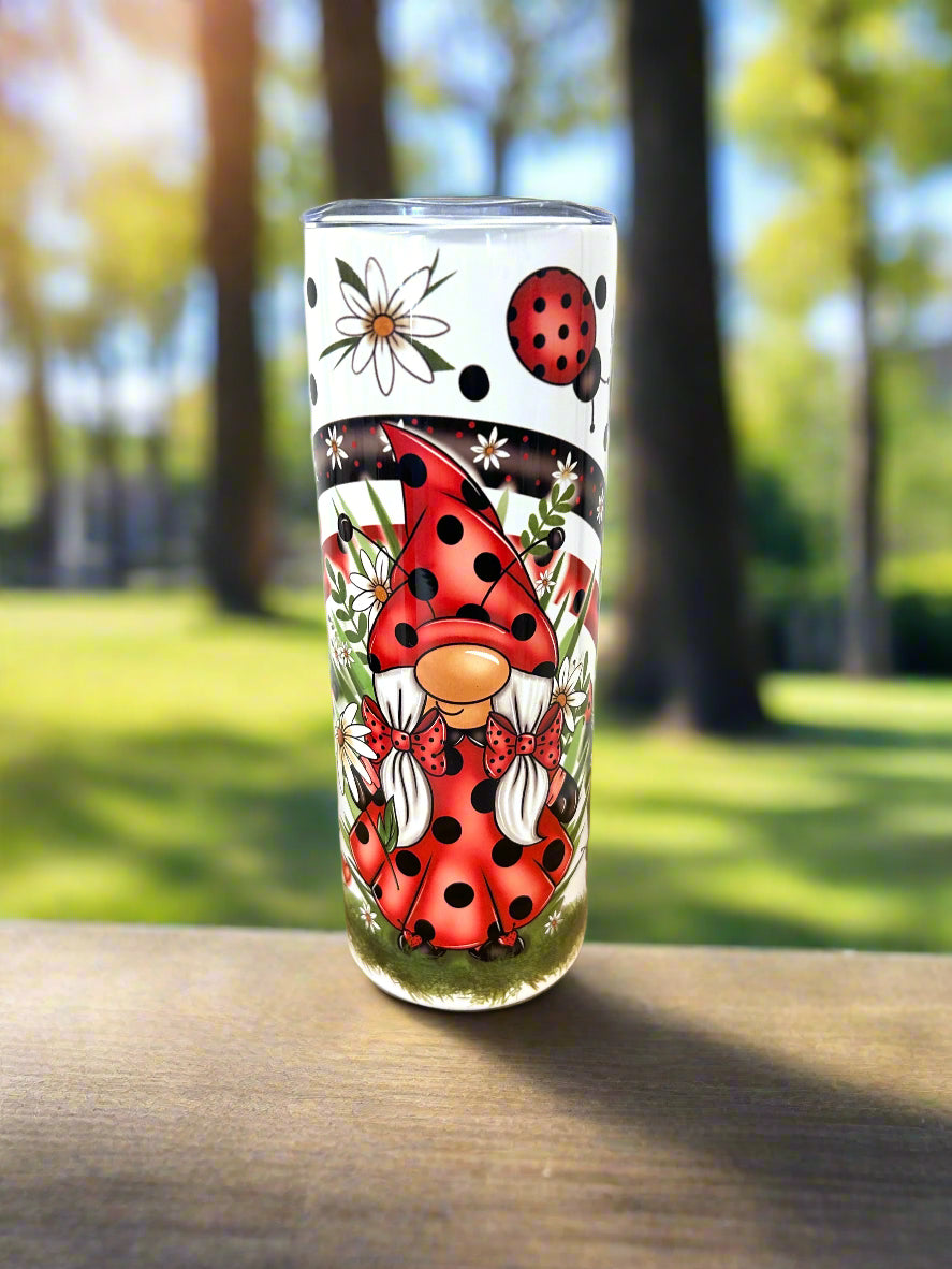 Ladybird gonk stainless steel drinks tumbler