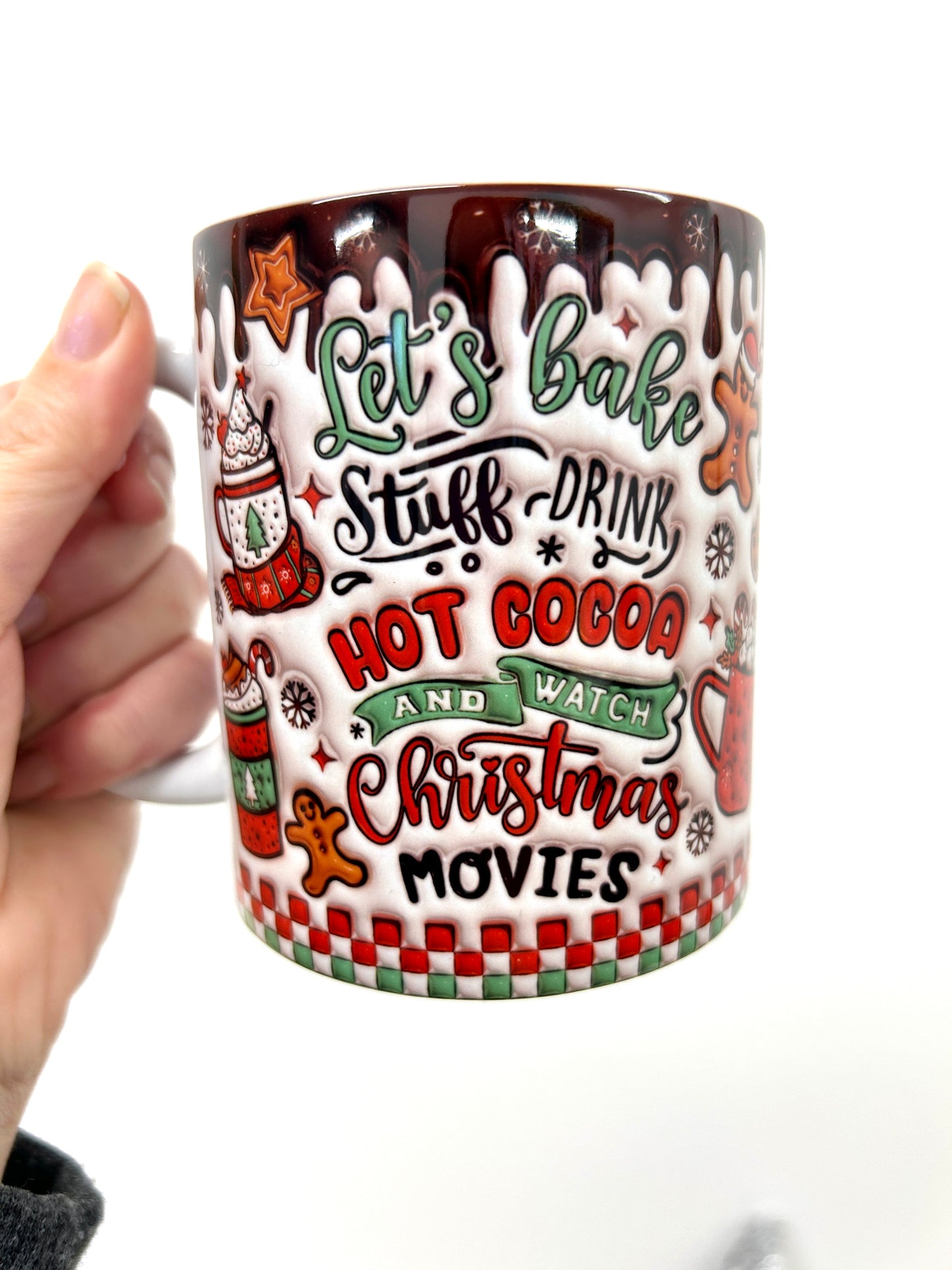 'Lets bake' 3d Christmas mug