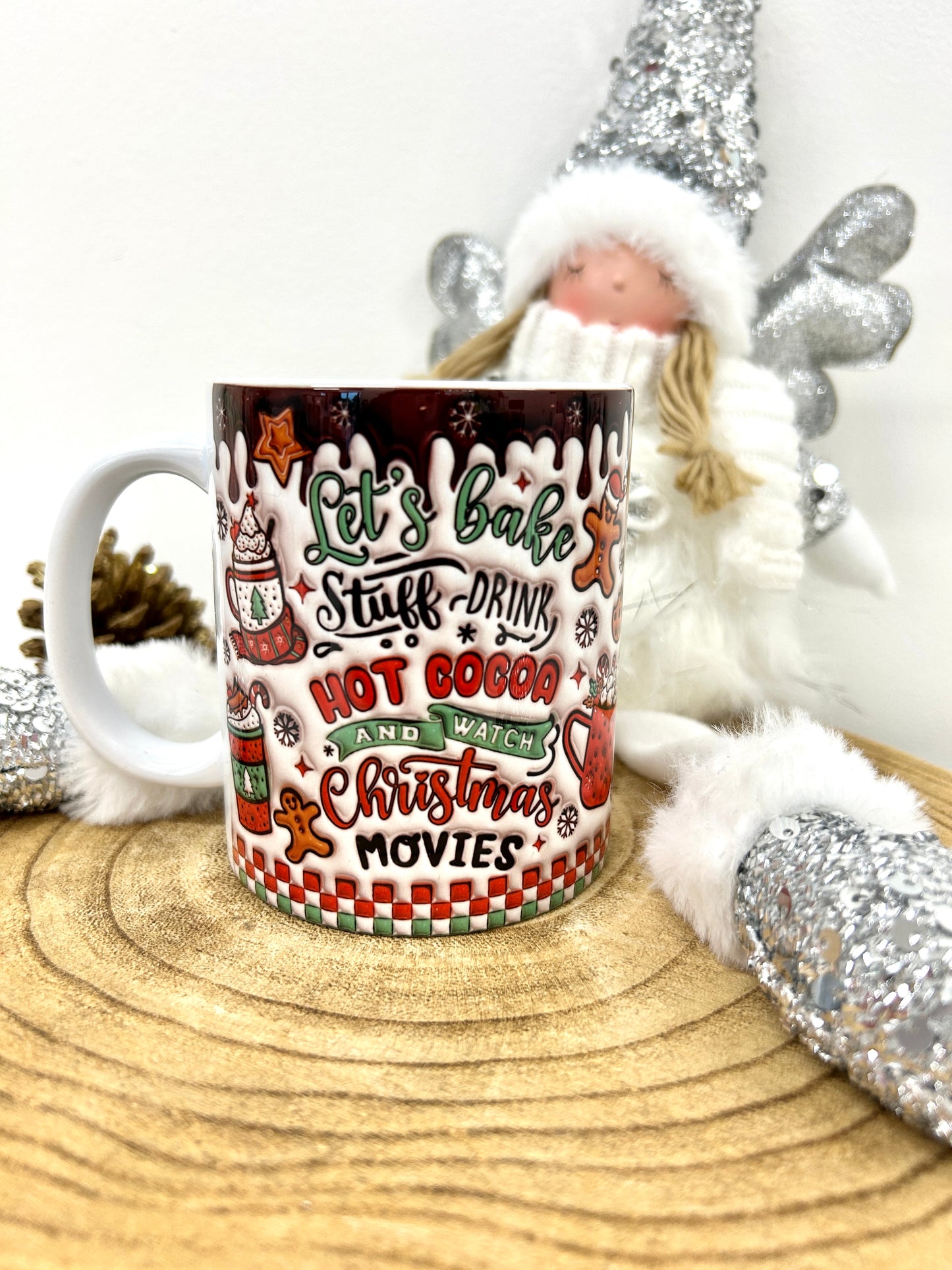 'Lets bake' 3d Christmas mug