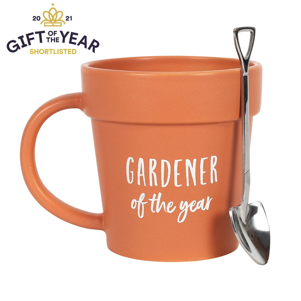 Gardener of the year plant pot mug - Personalised