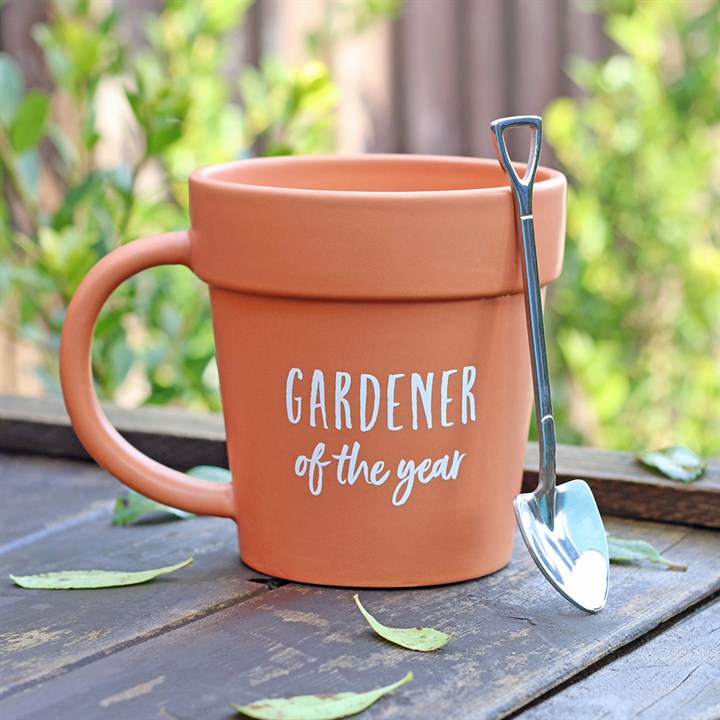 Gardener of the year plant pot mug - Personalised