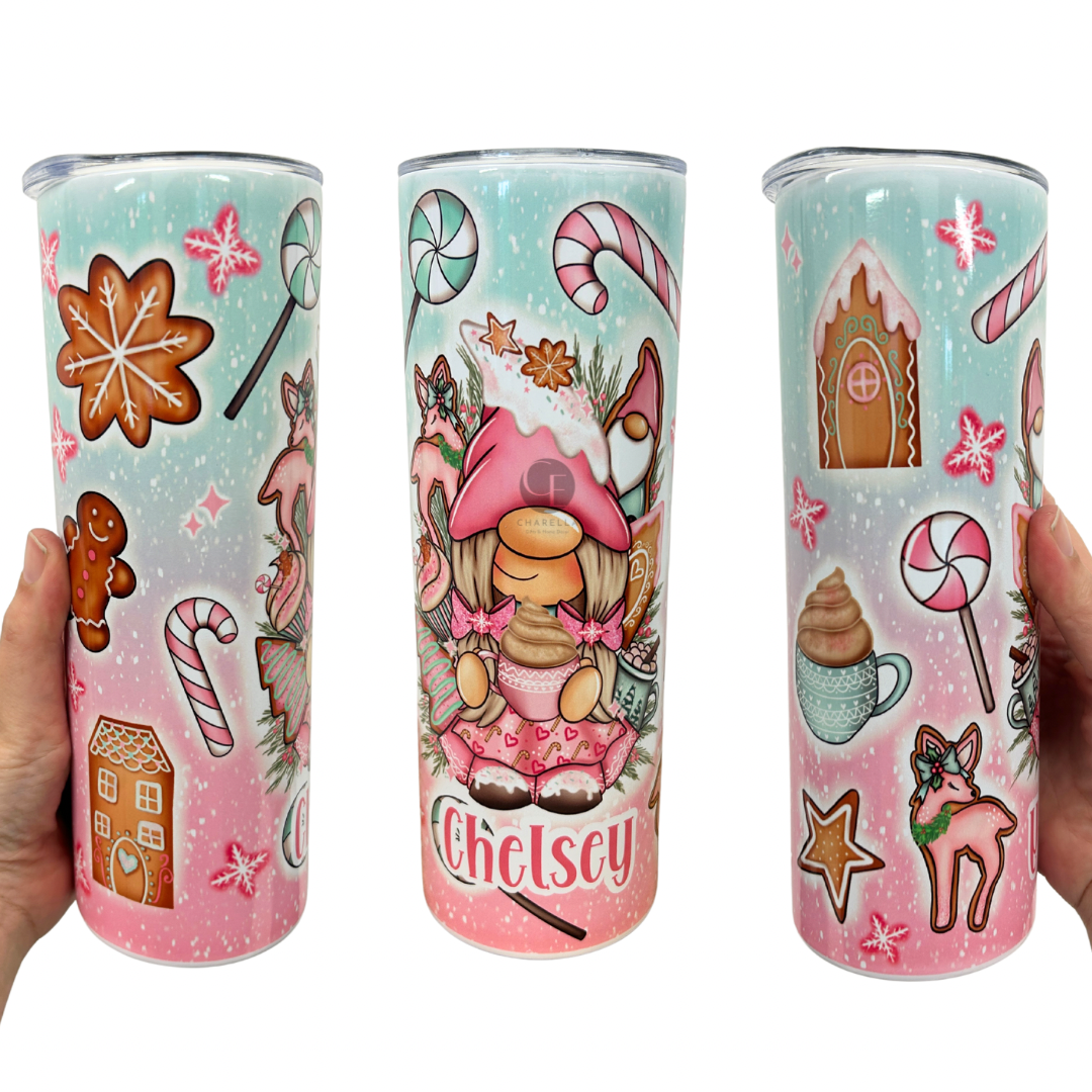 Personalised christmas baking gonk - Drinks tumbler