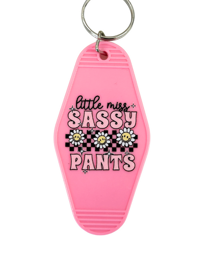 'Little Miss sassy pants' Keyring
