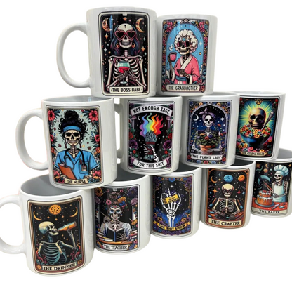 Funny Tarot job role mugs - Funny gift - Custom mug